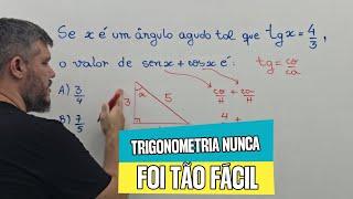 Linda questão de TRIGONOMETRIA - Com macete incrível!