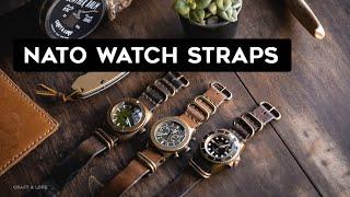 Leather N.A.T.O. Watch Strap, How to wear and install our rugged durable strap.