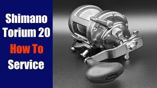 Shimano Torium 20 Fishing Reel - How to take apart, service and reassemble