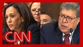 William Barr stumped by Kamala Harris' question