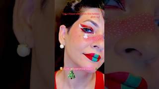 Holiday Glam in Minutes !#christmasmakeup #christmas #makeup #shorts #holiday #viral #trending