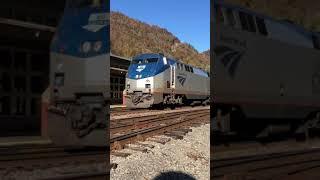 Longest Amtrak Coach Train You Will Ever See!  3 Locomotives Needed!  Count The Coaches!  #shorts