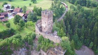 Aerial recording of Campell Castle