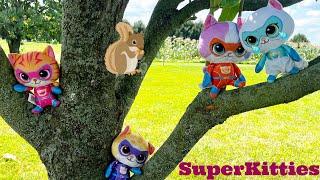 SuperKitties Toys Play Outside-Ginny, Sparks, Buddy, and Bitsy