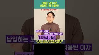 이율이 낮아지면 보험료가 왜 오를까