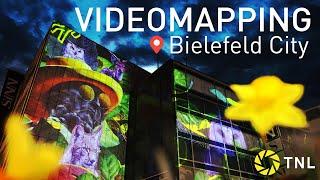 VIDEOMAPPING in der Bielefelder Innenstadt