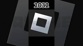 Roblox logo evolution from 2017 - 2080