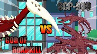 God of Roadkill vs SCP-939 | Monster Animation