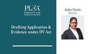 Drafting Application & Evidence under DV Act by Arka Navle