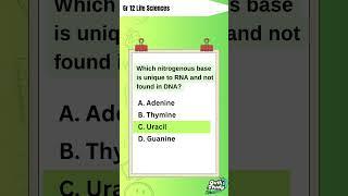 Grade 12 Life Science:  DNA  - How many did you get right?         #grade12 #lifescience #study
