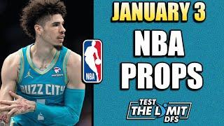 TOP 4 BEST NBA Player Prop Picks | Friday 1/3/2025