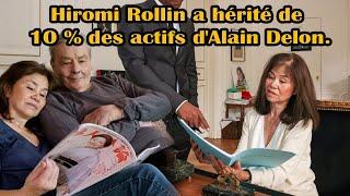  Hiromi Rollin révèle pour la première fois le montant de l'héritage qu'Alain Delon lui a laissé