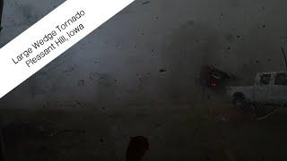 Monster EF-4 Tornado Caught on GoPro Camera Hitting Neighborhood Homes - Pleasant Hill, Iowa