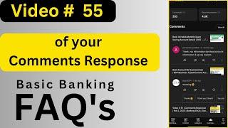 Video # 55 | Comments Response | March 02, 2025 | Banking FAQ's | Huma Usman