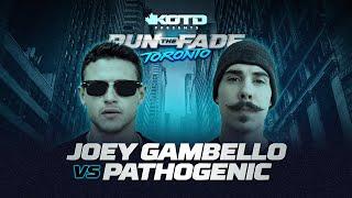 KOTD - JOEY GAMBELLO vs PATHOGENIC I #RapBattle (Full Battle)