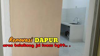 Renovasi bagian belakang | Dapur rumah subsidi