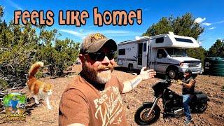 RV Arrives on Property! Opie Unleashed, & Harley Rides To Town!