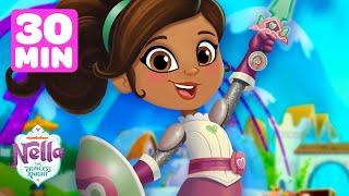 Nella the Princess Knight's Best Rescues!  | 30 Minute Compilation | Shimmer and Shine