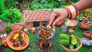 Miniature Karela Recipe  #minicocinar #karela #foodie