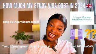 How much does my student visa cost? TB Test, IHS, Visa fee, POF, Biometrics, Wrexham University, MBA