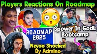 Players Reaction On BGMI Roadmap Spower In GodLike Bootcamp Neyoo Shocked By Admino