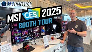 MSI’s Latest 2025 Monitors Announced – CES Booth Tour