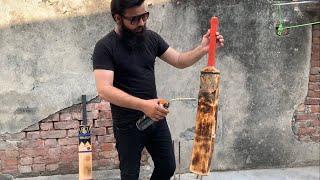 How To Make Your Burn  Cricket Bat At Home | fire  bat 