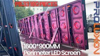 Football Sports Stadium Perimeter LED Display, Fence LED Screens Manufacturing Process from Proluxon