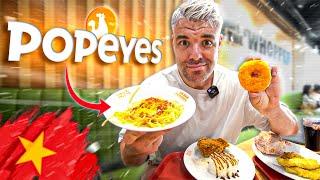 ASÍ ES POPEYES en VIETNAM   *LA COMIDA RÁPIDA MÁS RARA de ASIA*  