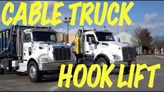 Palfinger Hooklift & American Cable Truck Comparison  (Dumpster Trucks) Two Awesome Trucks