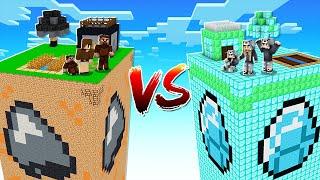 FAKİR AİLE KULE VS ZENGİN AİLE KULE  - Minecraft