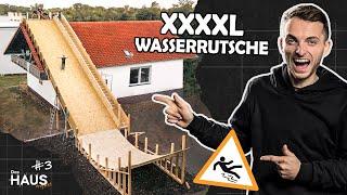 Wir bauen eine riesige WASSERRUTSCHE von unserem HAUSDACH | Das Haus Projekt - Folge 3