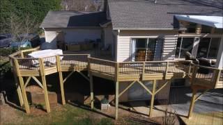 Deluxe Cary Deck, Arcadia Louvered Roof, and Covered Patio