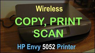 How to COPY, PRINT & SCAN with HP Envy 5052 all-in-one Printer review ?