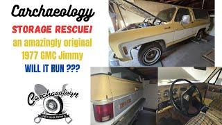 Carchaeology: Storage rescue of a 1977 GMC Jimmy ! Will it run?