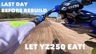 LAST RIDE BEFORE REBUILD YZ250 | NJ FOD