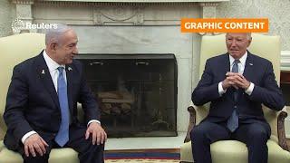 GRAPHIC WARNING: Biden presses Netanyahu on Gaza ceasefire | REUTERS