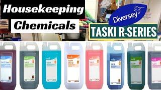 Housekeeping Cleaning Agents - Taski R-Series Chemicals (R1 to R9) usage