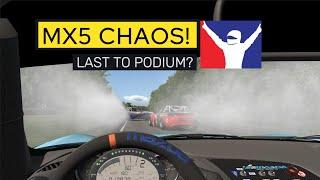 Unhinged Iracing MX5 race (Accidental last to first!)