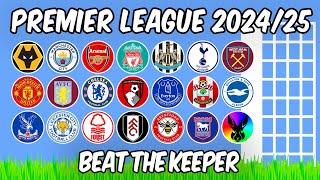 Beat The Keeper - Premier League 2024/25 - Algodoo Marble Race