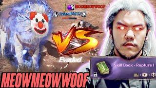 @moomeowwoof  (Red Mount) Vs DylandPROS (Yellow Mount) 1V1 CHEATING. - Night Crows