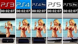 PS5 Pro vs PS5 vs PS4 Pro vs PS4 vs PS3 | GTA 5