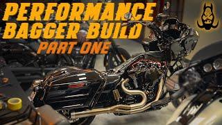 TURNING OUR ROAD GLIDE INTO A PERFORMANCE BAGGER!!! **UNRELEASED HOGWORKZ PARTS**