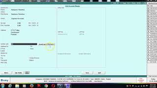 How to work on Accounts masters in Busy