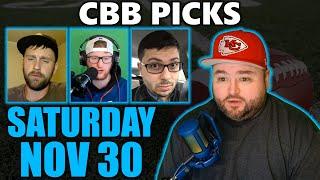 Saturday CBB Picks with Kyle Kirms | College Basketball 11/30