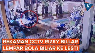 Viral, Video CCTV Detik-detik Rizky Billar Lempar Bola Biliar ke Arah Lesti Kejora