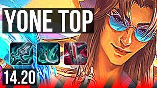 YONE vs SYLAS (TOP) | Rank 12 Yone | TR Diamond | 14.20