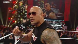 The Rock returns to WWE to host WrestleMania XXVII: Raw, February 14, 2011