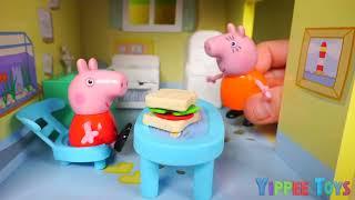 Peppa Pig in the Rain | Rainy Day with Family | Pretend Play for Children