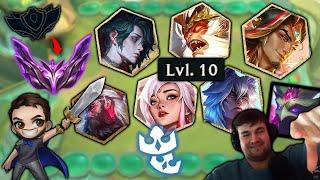 Level 10 Legendary Party! | TFT Unranked to Master #4